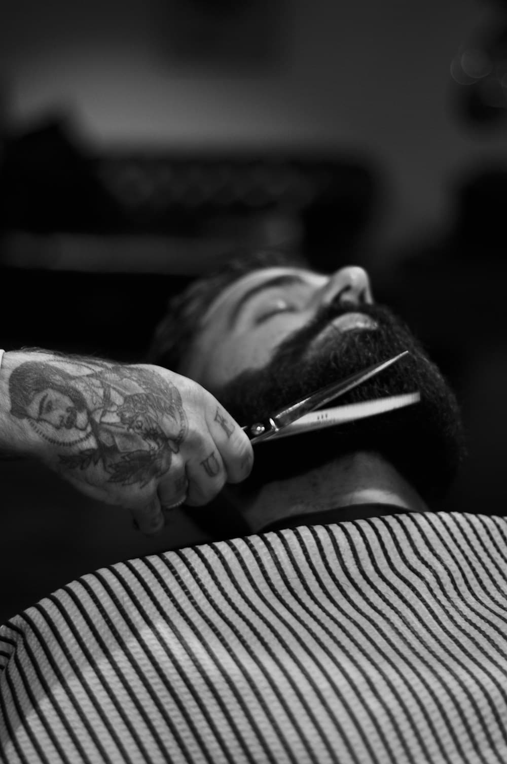 Referência de detalhes de uma barbearia